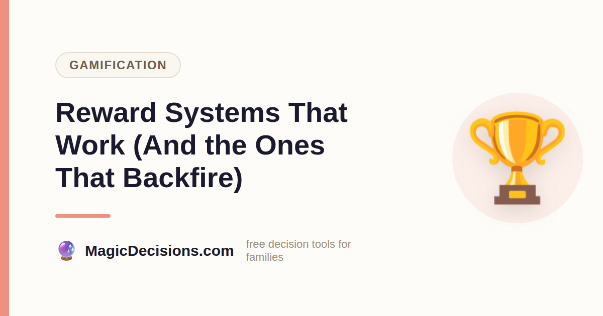 Reward Systems That Work (And the Ones That Backfire) — MagicDecisions