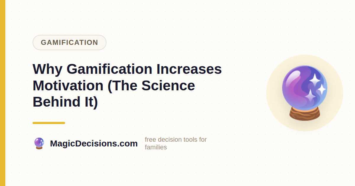 Why Gamification Increases Motivation (The Science Behind It) — MagicDecisions